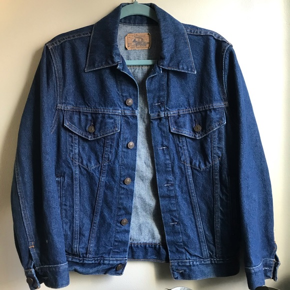 plain pockets denim jacket